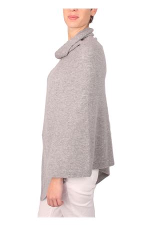 Poncho in lana merino modello mantella Art Tricot | 2016115GRIGIO